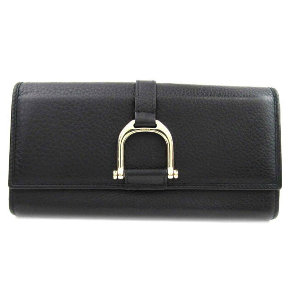 Gucci L Zip Long Wallet Leather Black